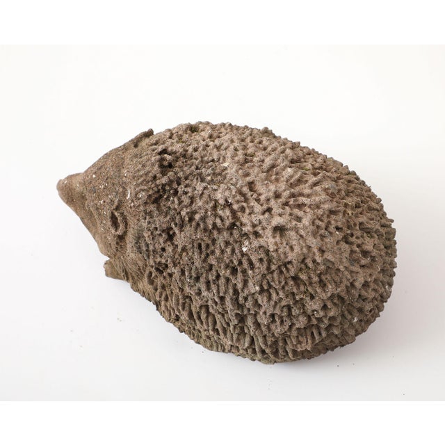 Reconstituted Stone Hedgehog Garden Ornament, 20th Century For Sale - Image 9 of 10
