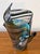 1990s Iridescent “Handkerchief” Art Glass Vase, Oil Slick Finish For Sale - Image 9 of 14