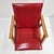 Maroon Vintage Armchair with Compass Legs in Beech and Vinyl, 1950s For Sale - Image 8 of 15