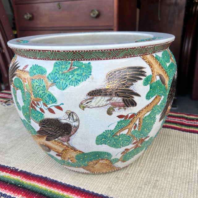 1970s Chinese Porcelain Jardiniere Planter For Sale - Image 12 of 12