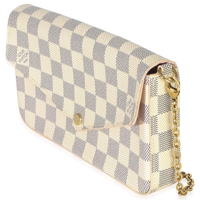 Contemporary Damier Azur Canvas Felicie Pochette For Sale - Image 3 of 9