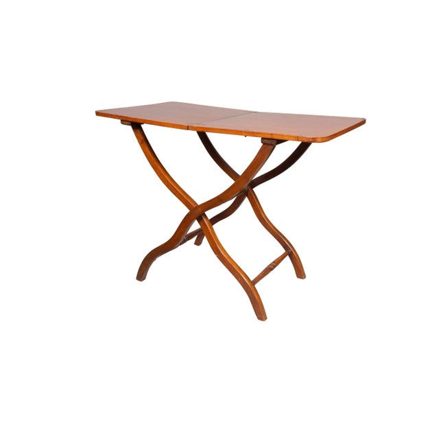 Victorian Campaign Mahogany Map Table For Sale - Image 9 of 12