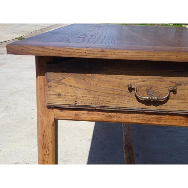 Antique Farm Oak Table, 1800s For Sale - Image 6 of 18