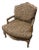 Large Vintage French Bergere Armchair in Zebra / Animal Print – Palm Beach Regency, Ralph Lauren or Grandmillennial Statement Piece! See Pics! For Sale