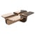 Alphacute" Coffee Table With Bronze, Handcrafted Bizimyer Furniture. Unmatched. Unrivalled. Designed by Hasan Samet...