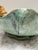 Ceramic Large Vintage Aqua Glazed Pottery Scalloped Frog Bowl For Sale - Image 7 of 11