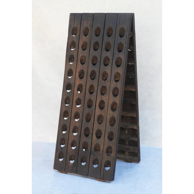 Wood Vintage French Champagne Rack, 1950s For Sale - Image 7 of 9