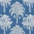 Schumacher Grand Palms Fabric in Blue For Sale