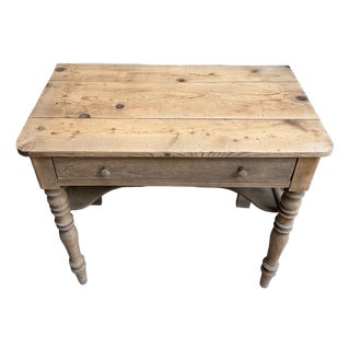 Small Antique Farmhouse Console Table, 1890s For Sale