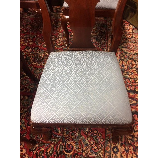 Item: Vintage Dining Chairs by Henredon Furniture (solid mahogany) offered as a set of Eight. Age & Condition: Circa 1990....