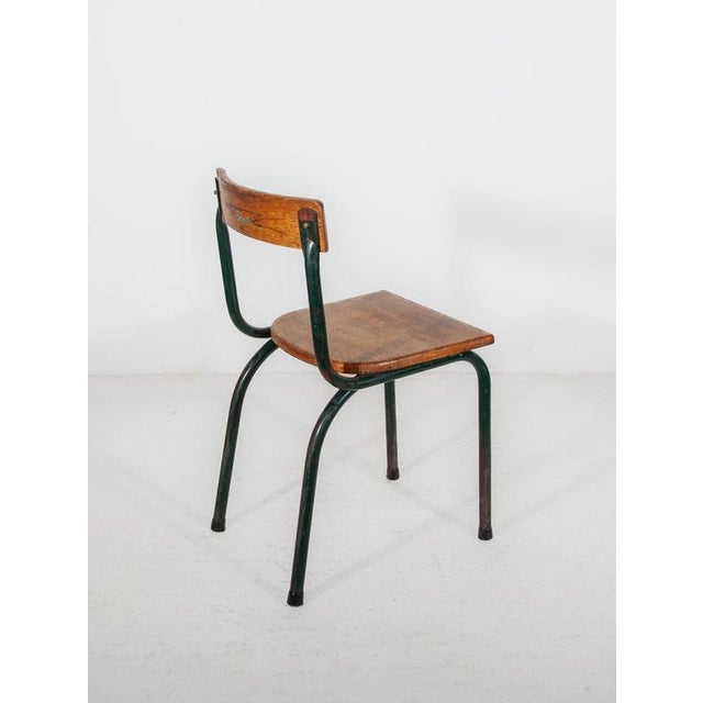 Mid-Century Modern Industrial School Chair by Willy Van Der Meeren for Tubax, 1950s For Sale - Image 11 of 12