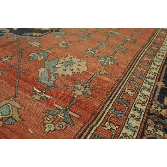 Antique Serapi rug, size: 10'6" x 14'3".
