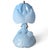 1940s Vintage Art-Deco Blue Glass l.e. Smith "Southern Belle" Boudoir Lamp 1940s #2 For Sale - Image 5 of 7