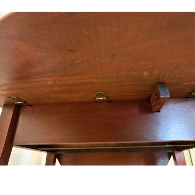 Late 20th Century, Mahogany, Hepplewhite Style, Pembroke, Folding Side Table For Sale - Image 13 of 14
