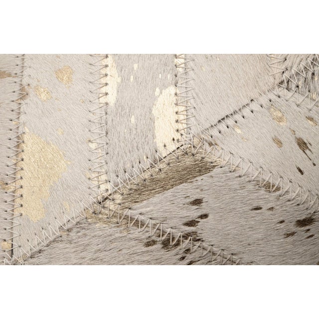 2020s Canvello Genuine Cowhide Leather Decorative Throw Pillow With Feather Down Insert Included For Sale - Image 5 of 6