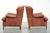English-Style Cowhide Wing Armchairs, Set of 2 For Sale - Image 4 of 14