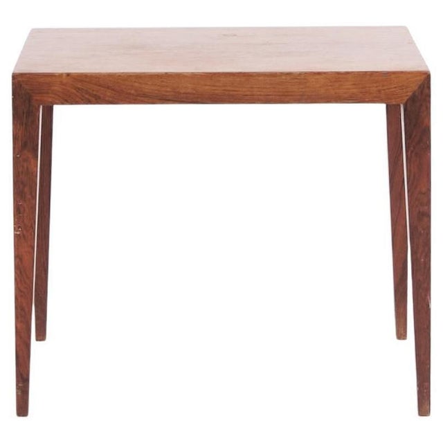 Model 41B Side Table in Rosewood by Severin Hansen for Haslev Furniture, 1960s For Sale - Image 13 of 13