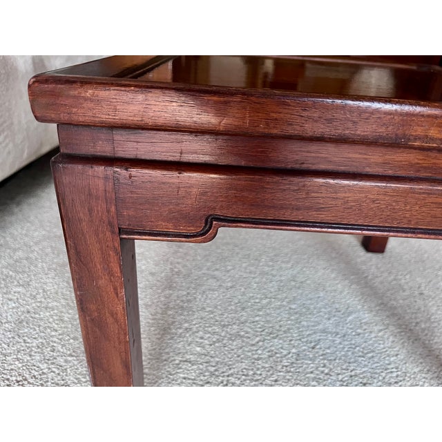 Vintage Asian Modern "Chinoiserie" Elm Table/Stand For Sale In New York - Image 6 of 8