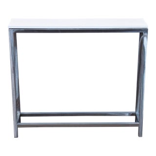 Crate & Barrel Slim Console Table For Sale