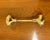 Elegant solid brass set of two interior door knobs from Baldwin Brass with spindle and set screws (5). This top quality...