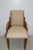 Suite 4 chairs 'bridge' blond walnut massif. They are based on round feet slightly tapered at the front and right feet to...