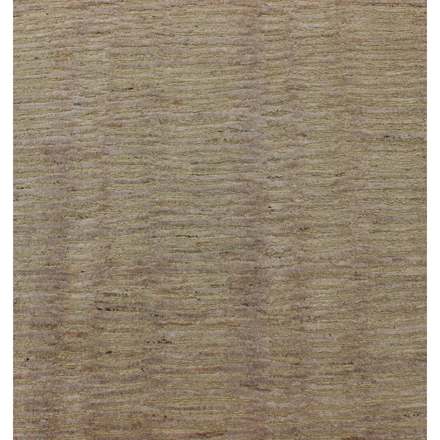 Modern Wool and Silk Runner From Nepal With All-Over Design For Sale - Image 9 of 13