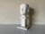 Vintage White Painted Terracotta Boy Bust Sculpture on Wood Stand For Sale - Image 13 of 13