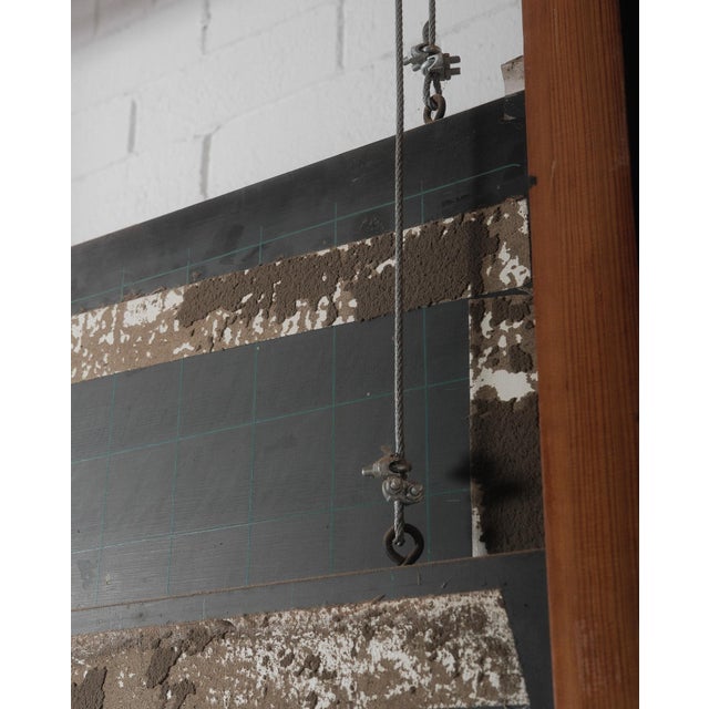 Black Vintage Belgian Rolling Blackboard by Daniel Van Calbergh For Sale - Image 8 of 8