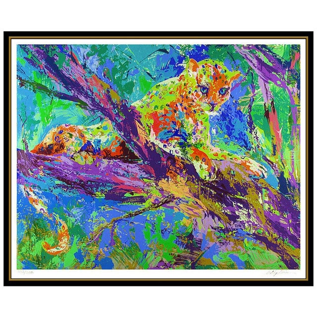 Abstract Expressionism 1970s Serengeti Leopard, LeRoy Neiman For Sale - Image 3 of 5