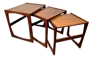 Set of Three Mid 20th Century "Quadrille" Nesting Tables by G-Plan