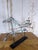 American Folk Art Painted Metal Horse & Sulky Weathervane For Sale - Image 10 of 13