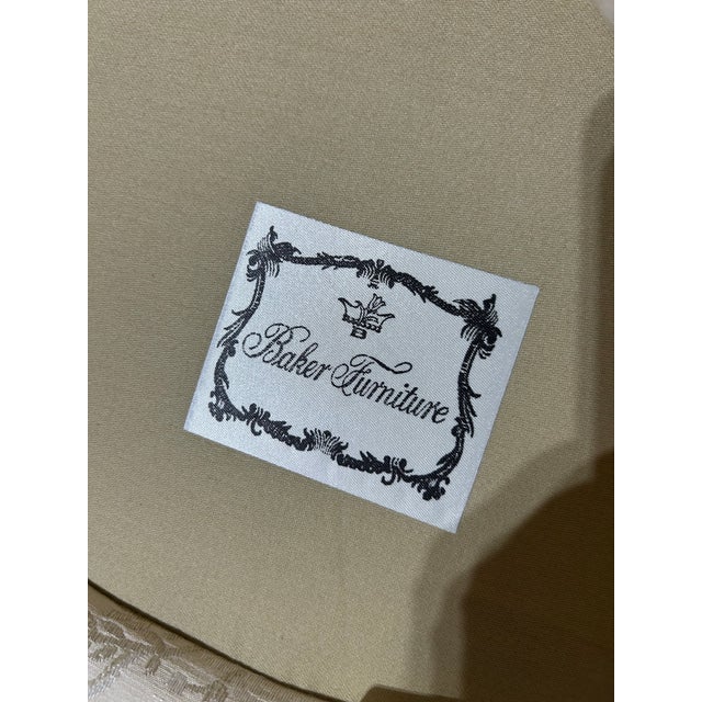 Ivory Baker Bergere Chair For Sale - Image 8 of 8