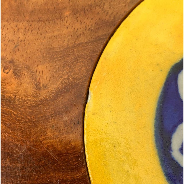 Mid-Century Wooden and Ceramic Plates, 1960s, Set of 2 For Sale - Image 13 of 18
