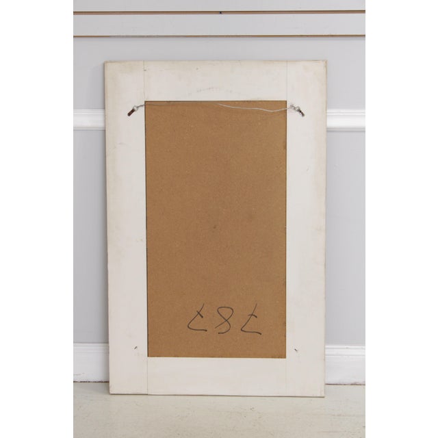 Chintz Crackle Painted Red and Cream Wall Mirror For Sale - Image 13 of 13