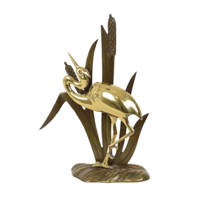 Mid-Century Modern Brass Heron Figurine, 1950s For Sale - Image 16 of 16
