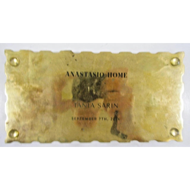 Brass Anastasio Home Tania Sarin Bespoke Espresso Set Stone Cups and Brass Tray For Sale - Image 8 of 9