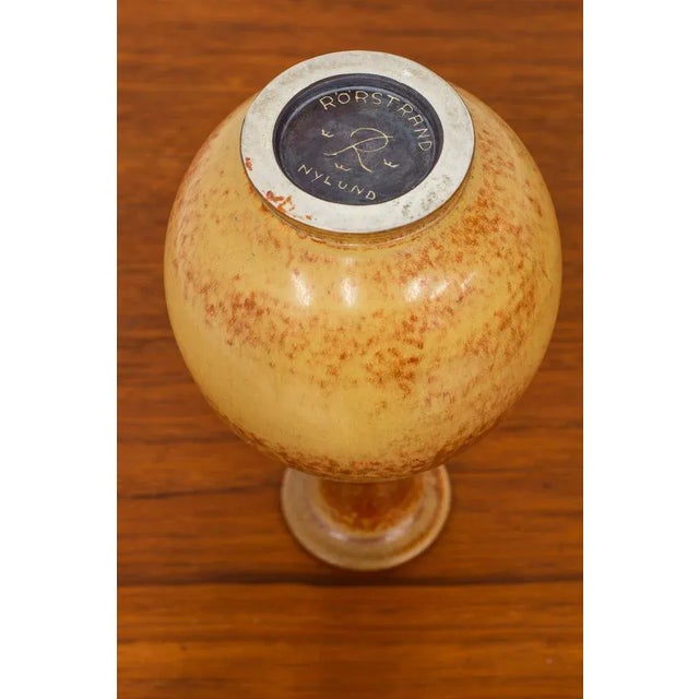Rörstrand Stoneware Vase by Gunnar Nylund for Rörstrand, 1940s For Sale - Image 4 of 6