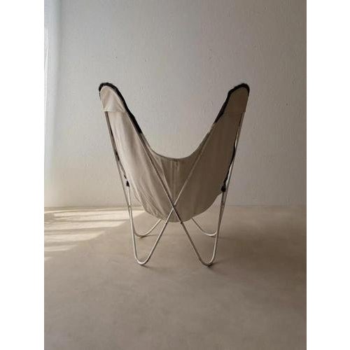 Vintage Cowhide Leather Butterfly Chair, 1970s For Sale - Image 5 of 12