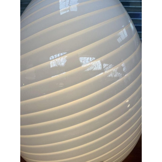 Swirl Table Lamp in Murano Glass by Vetri Murano, Italy, 1980s, in Flawless conditions. Designed 1970 to 1979 This piece...