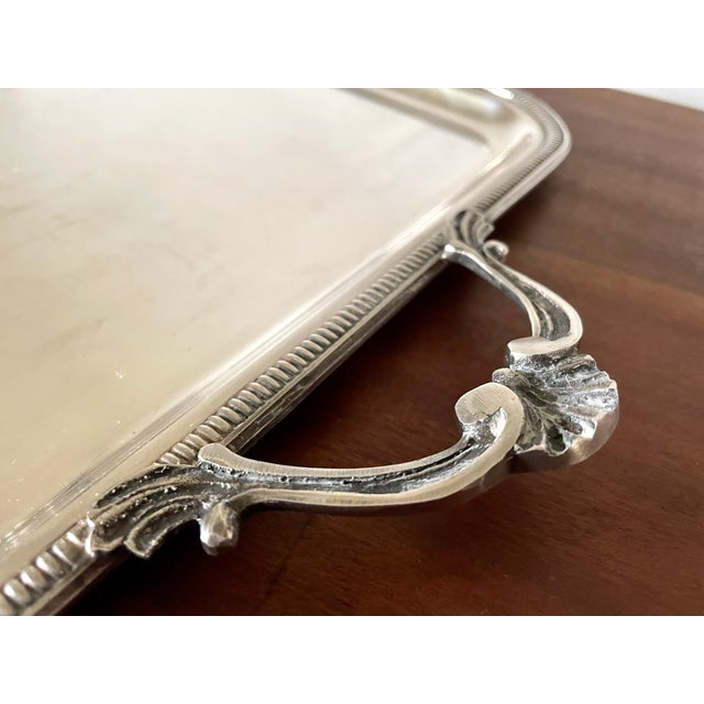 Metal Silver-Plated Shell Tea and Coffee Service, 1950s, Set of 5 For Sale - Image 7 of 13