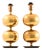 Golden Table Lamps in Brass from Henrik Blomqvist, 1960s, Set of 2 For Sale