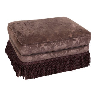 Henredon Custom Upholstered Ottoman For Sale