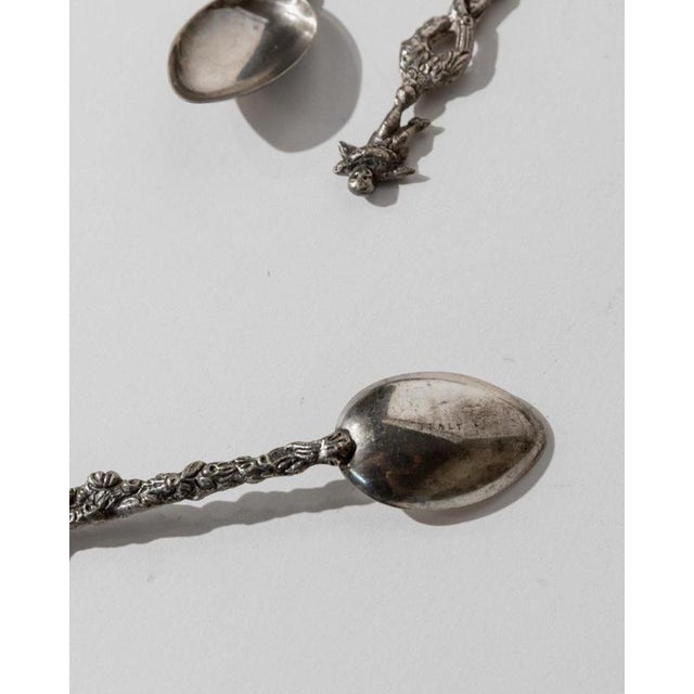 Vintage Silver Plated Tea and Cake Serving Set, 1930s, Set of 14 For Sale - Image 11 of 14