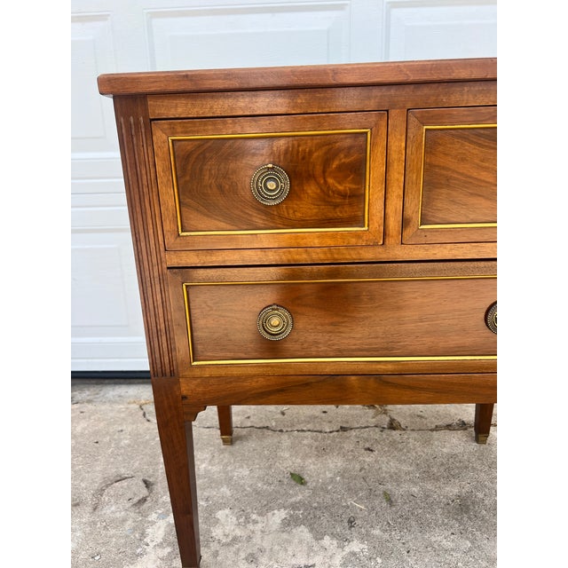 French 19th Century Louis XVI Solid Walnut Chest of Drawers For Sale - Image 11 of 12