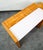 Brown Mid Century Modern Vanity Desk Solid Ash Milk Glass Teak 3 Drawers Vintage MCM For Sale - Image 8 of 12