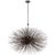 Kelly Wearstler for Visual Comfort Signature Strada Medium Oval Chandelier in Aged Iron For Sale