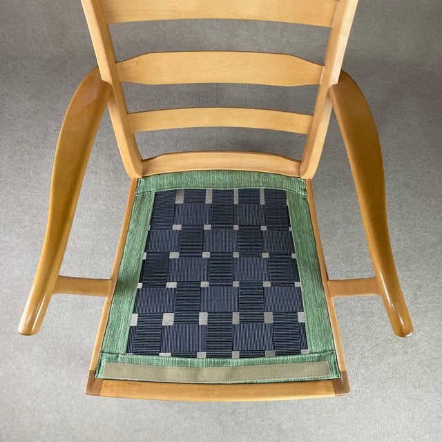 Beige Swedish Model Stora Fjäderbrickan Chair by Carl Malmsten for O.H. Sjögren, 1970s For Sale - Image 8 of 10