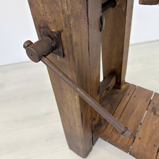 Vintage Carpenters Work Table For Sale - Image 12 of 15