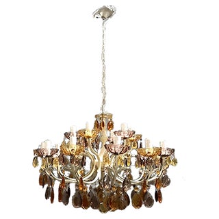 Crystal Chandelier, 1950s For Sale