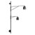 Metal Anatomy Design Awkward Light Steel and Aluminium Wall Lamp by Karakter For Sale - Image 7 of 7
